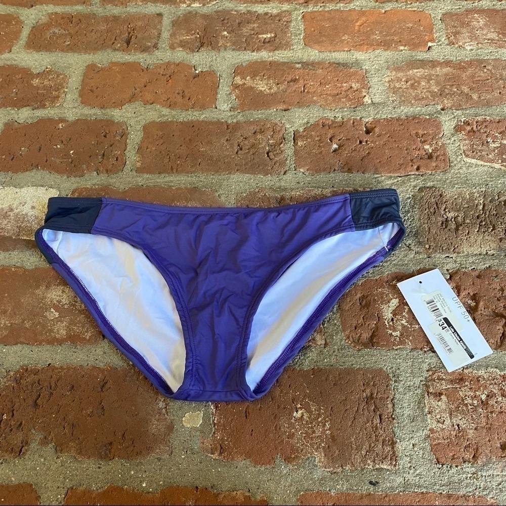 NWT Carve Designs XL Bolinas bikini bottoms bathing suit purple SPF summer